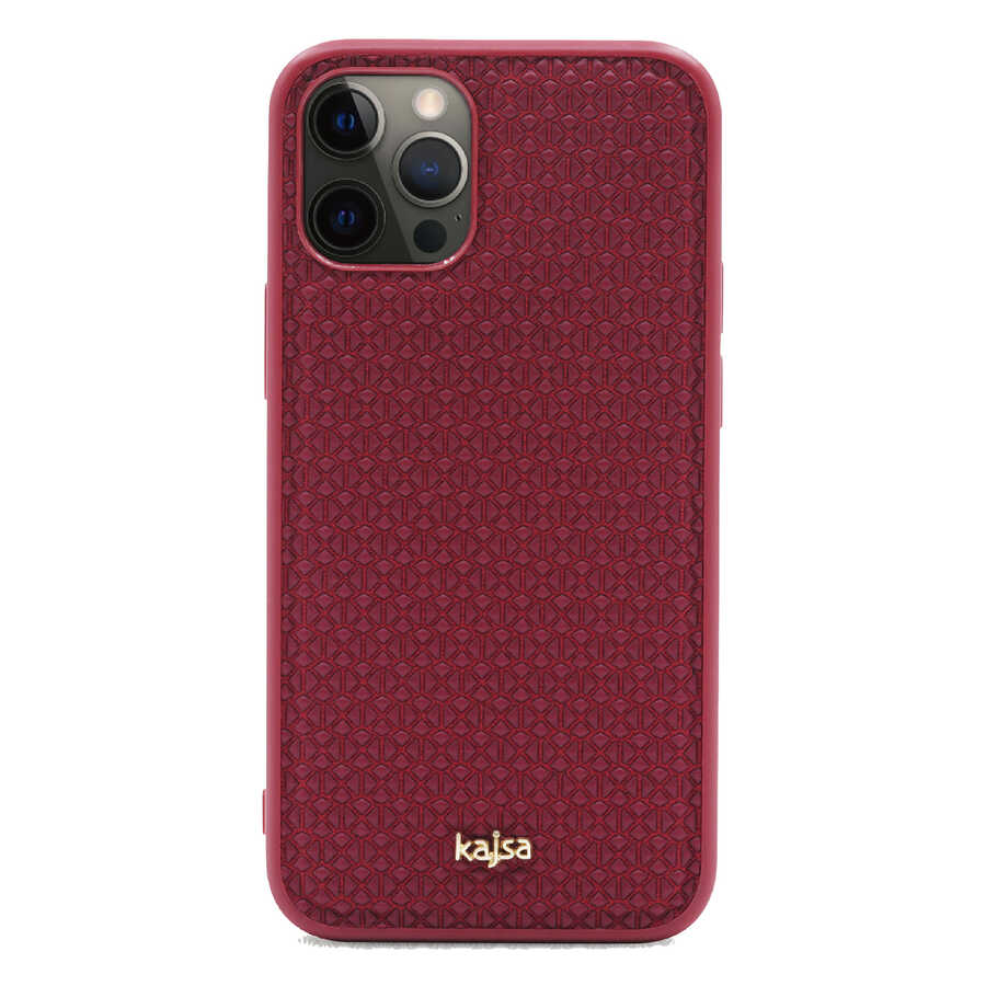 iPhone 12 Pro Kılıf Kajsa Splendid Serisi 3D Leaf Kılıf