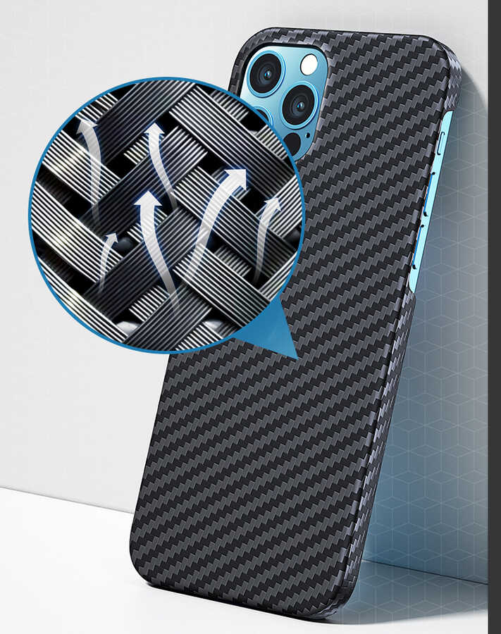 iPhone 12 Pro Max Kılıf Benks MFİ M-safe Magnetic Aramid Kılıf