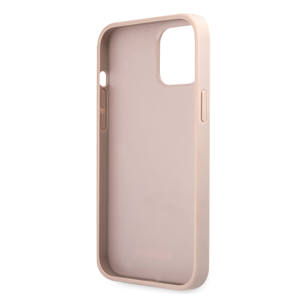 iPhone 12 Pro Max Kılıf Guess Orijinal Lisanslı PU Deri Büyük Metal Logo Dizaynlı Kılıf