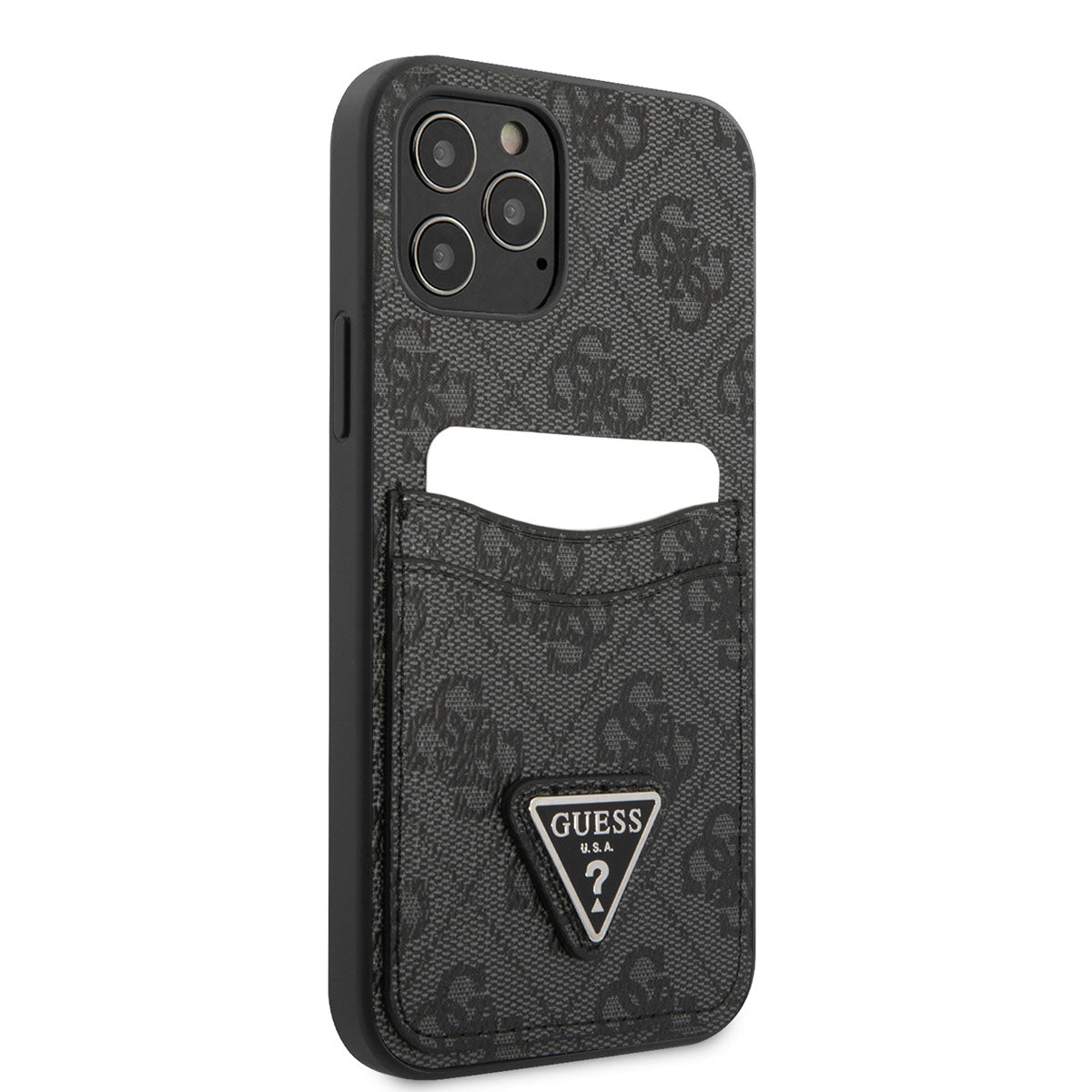 iPhone 12 Pro Max Kılıf GUESS Çift Kart Bölmeli Kılıf