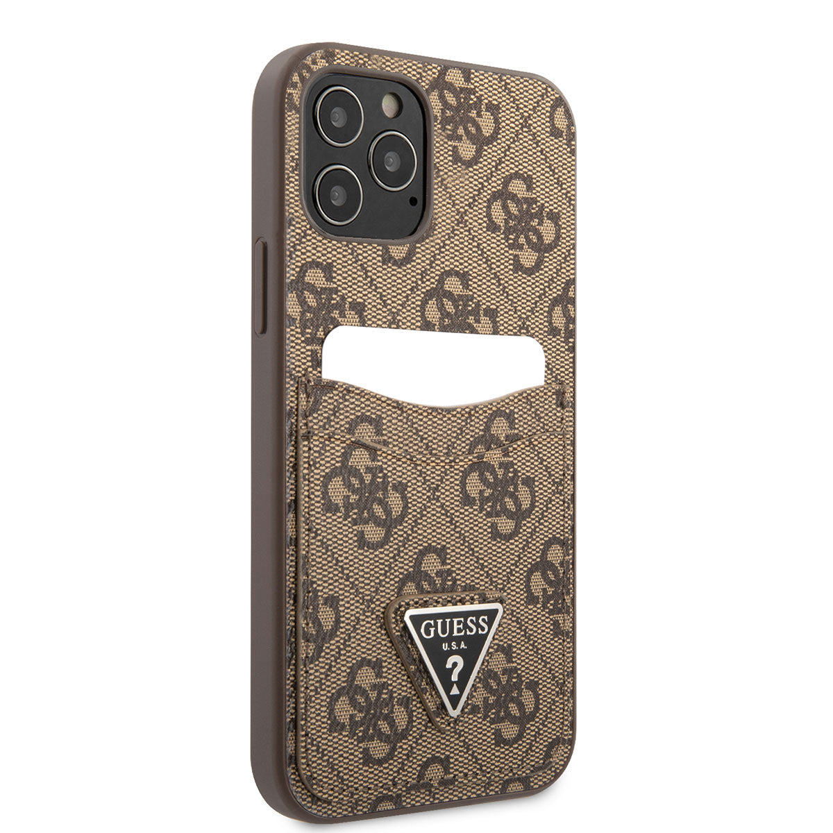 iPhone 12 Pro Max Kılıf GUESS Çift Kart Bölmeli Kılıf