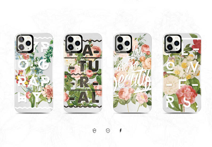 iPhone 12 Pro Max Kılıf Kajsa Floral Kılıf