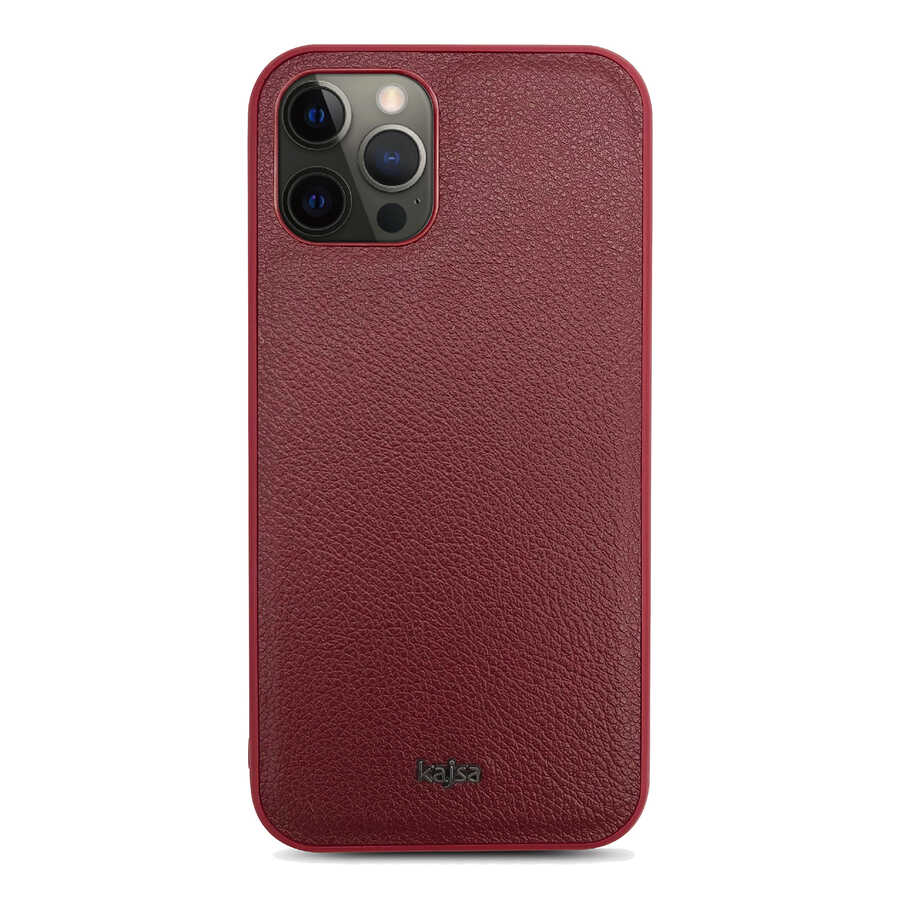 iPhone 12 Pro Max Kılıf Kajsa Luxe Collection Hakiki Deri Kılıf