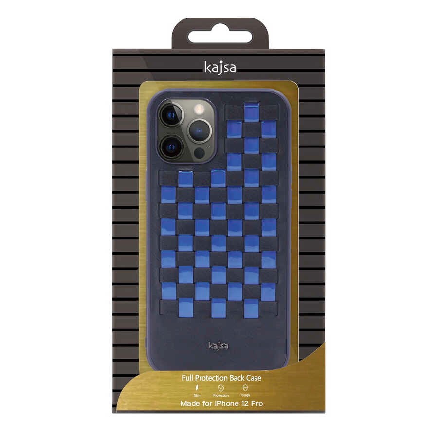 iPhone 12 Pro Max Kılıf Kajsa Preppie Serisi Spotlight Woven Kılıf