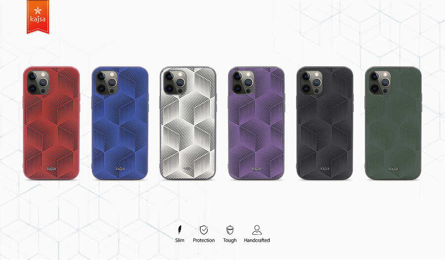 iPhone 12 Pro Max Kılıf Kajsa Splendid Serisi 3D Cube Kılıf