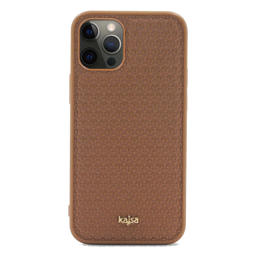 iPhone 12 Pro Max Kılıf Kajsa Splendid Serisi 3D Leaf Kılıf