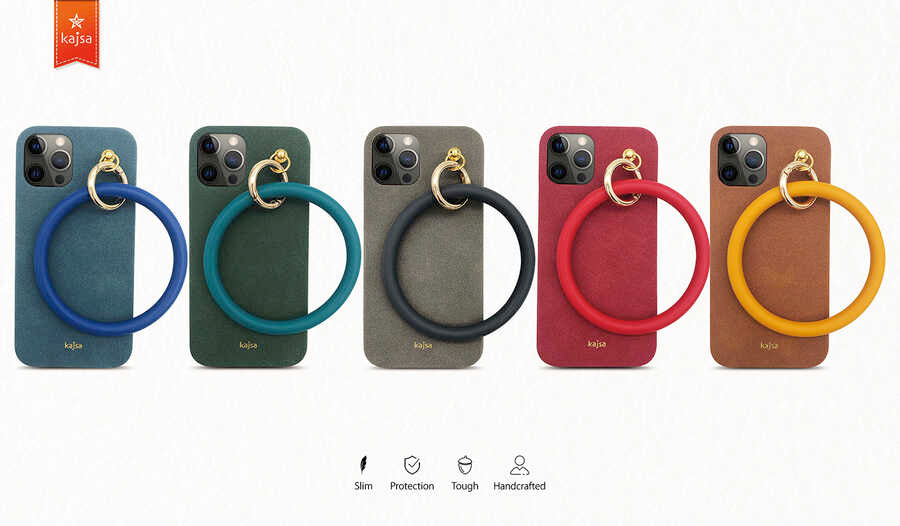 iPhone 12 Pro Max Kılıf Kajsa Splendid Serisi Morandi Ring Kılıf