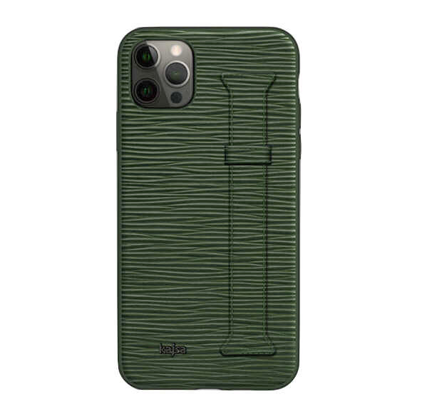 iPhone 12 Pro Max Kılıf Kajsa Wave Pattern Handstrap Kılıf