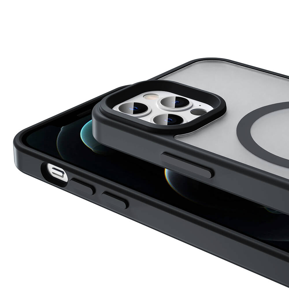 iPhone 12 Pro Max Kılıf M-safe Şarj Özellikli Mat Arka Yüzey Zore Sio Kılıf