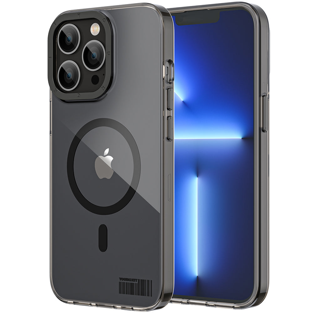 iPhone 12 Pro Max Kılıf M-safe Şarj Özellikli Youngkit Coloured Glaze Serisi Kılıf
