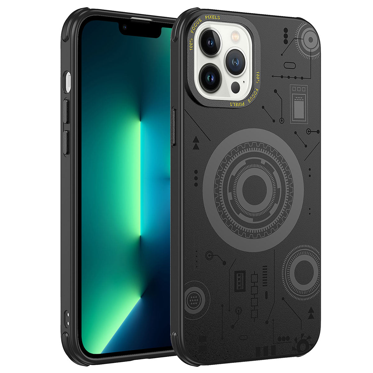 iPhone 12 Pro Max Kılıf Zore Wireless Şarj Özellikli Desenli Hot Kılıf
