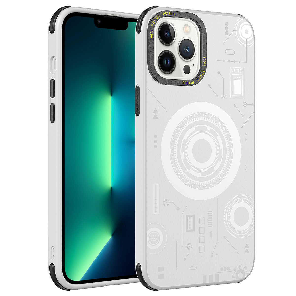 iPhone 12 Pro Max Kılıf Zore Wireless Şarj Özellikli Desenli Hot Kılıf