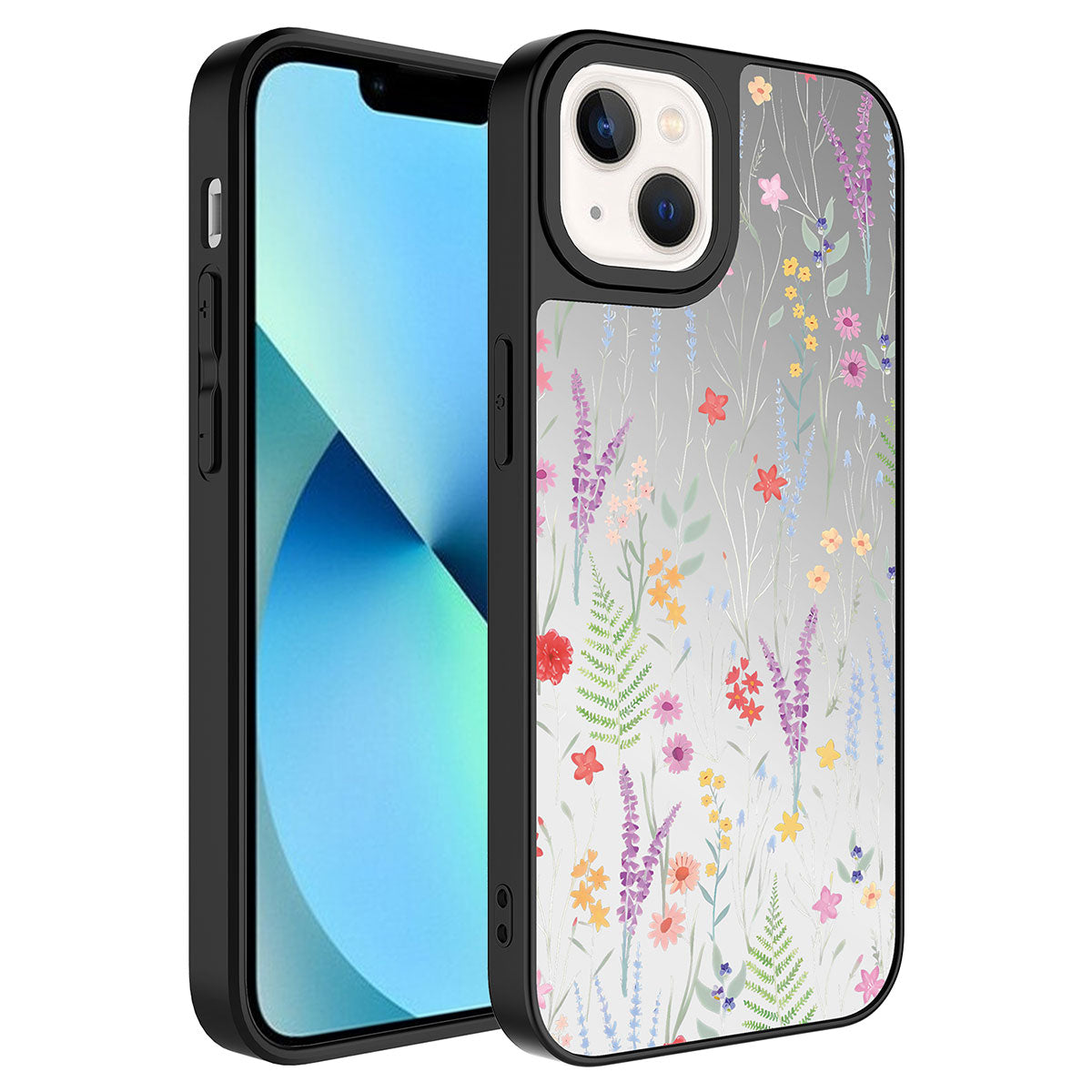 iPhone 13 Kılıf Aynalı Desenli Kamera Korumalı Parlak Zore Mirror Kılıf