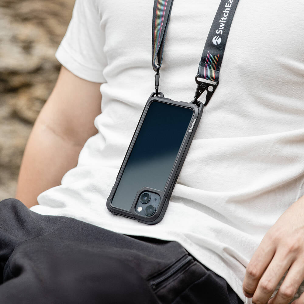 iPhone 13 Kılıf Boyun Askılı Kompozit Tasarımlı Şok Önleyicili Lisanslı Switcheasy Odyssey Kılıf