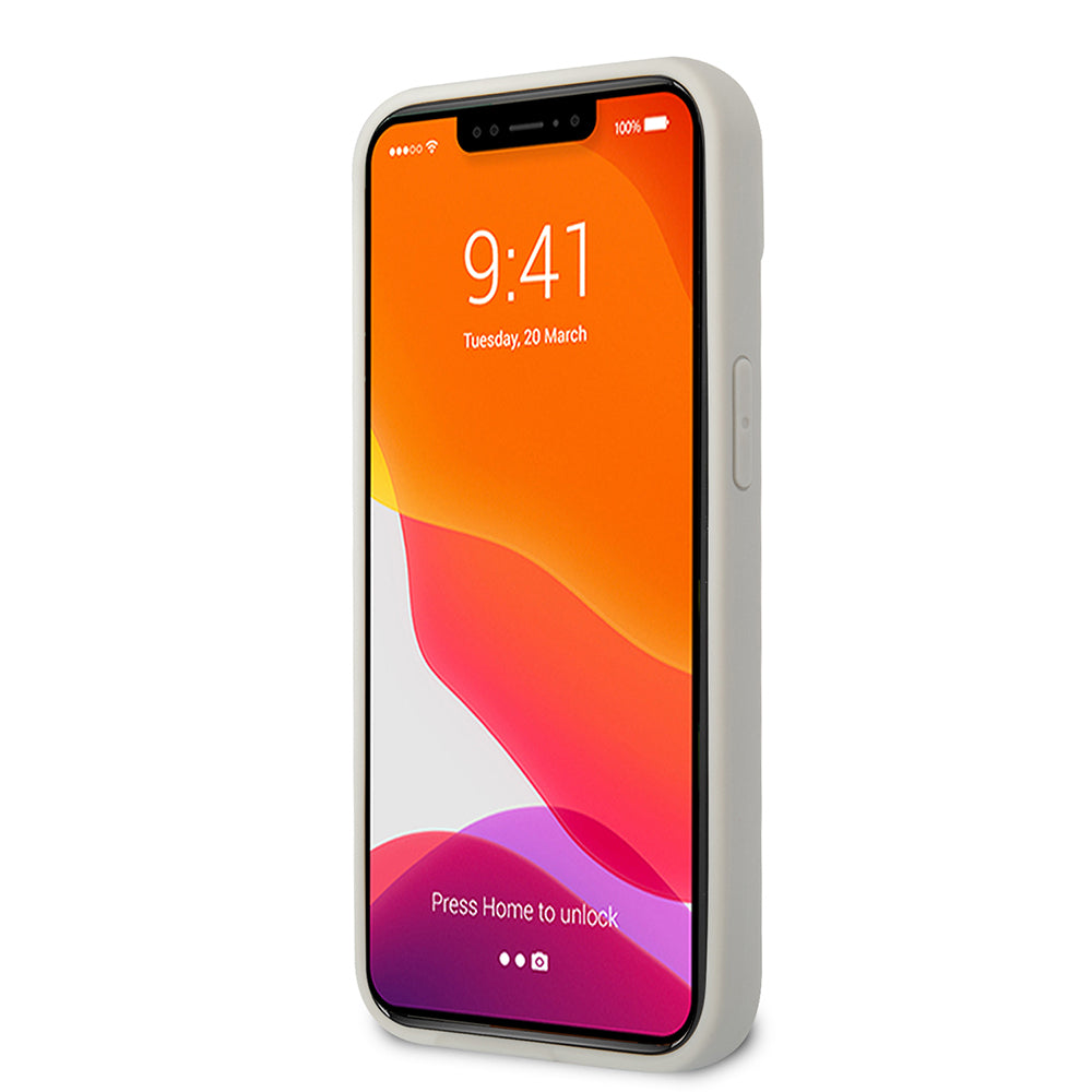 iPhone 13 Kılıf Ferrari Orijinal Lisanlı Klasik Metal Logolu Karbon Dizayn Kılıf