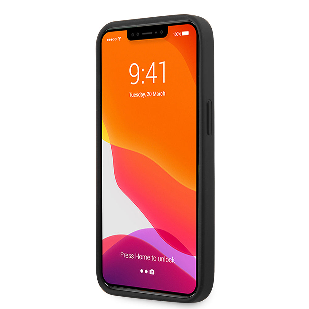 iPhone 13 Kılıf Ferrari Orijinal Lisanslı PU Deri Ve Karbon Dizayn Kılıf