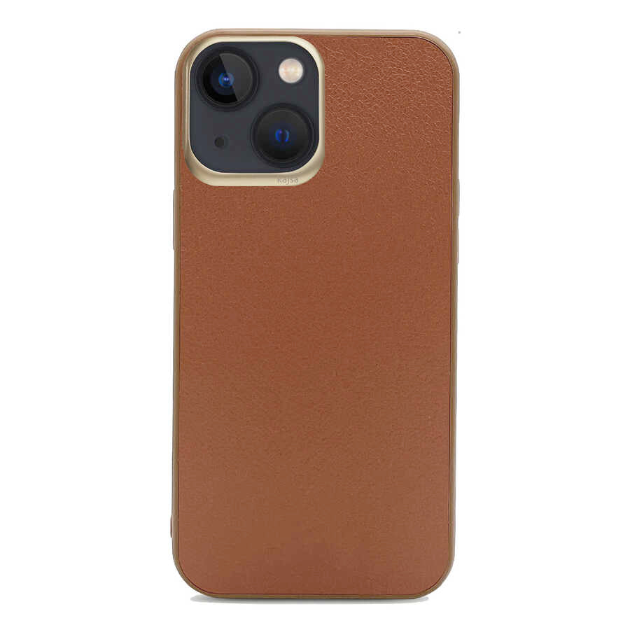 iPhone 13 Kılıf Kajsa Luxe Collection Hakiki Deri Kılıf