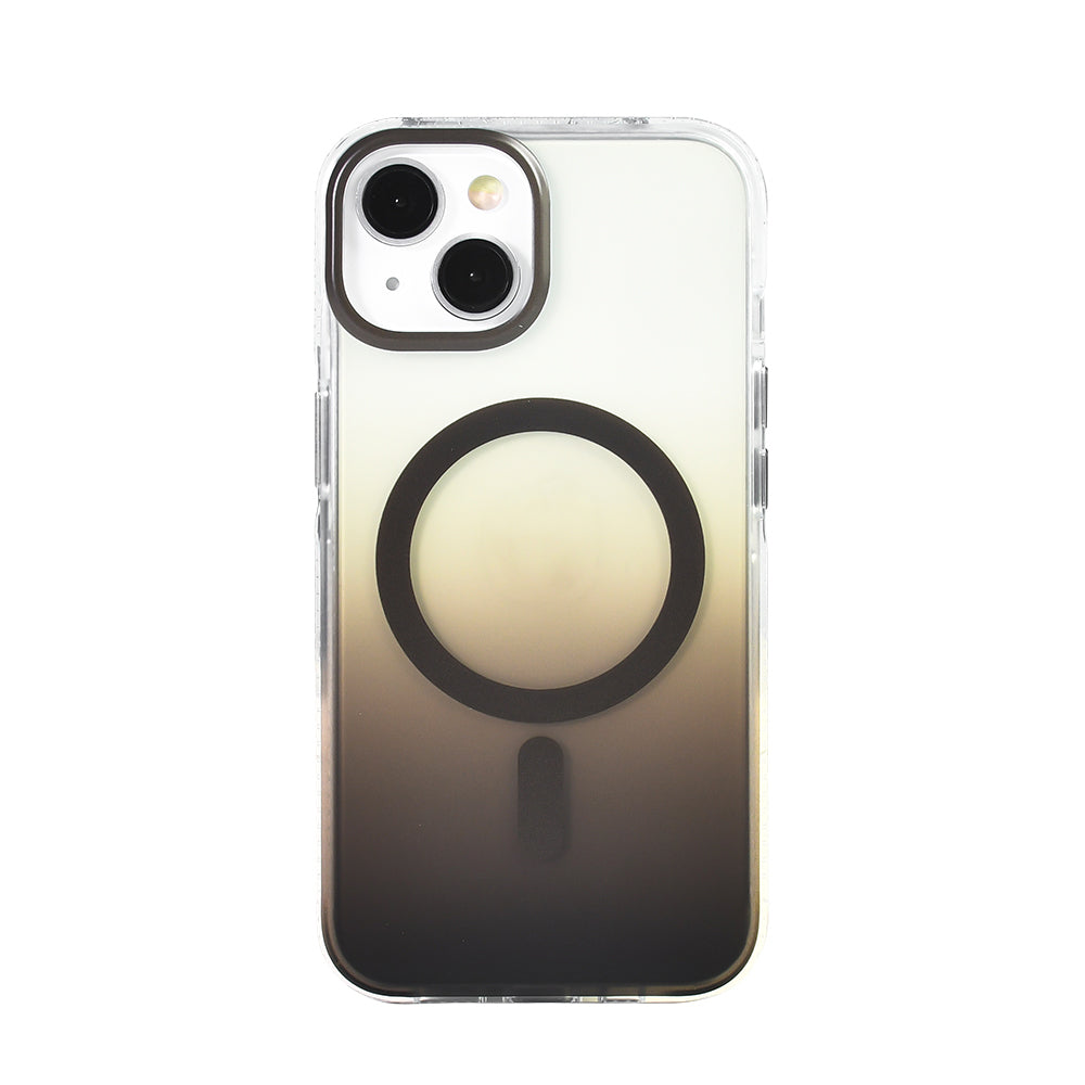 Apple iPhone 13 Kılıf M-safe Şarj Özellikli Transparan Renk Geçişli Zore Toros Kapak