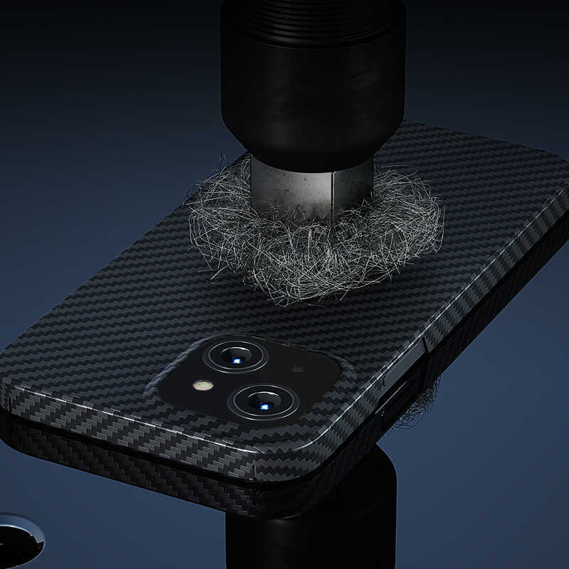 iPhone 13 Kılıf M-safe Özellikli Karbon Fiber Benks Essential Kevlar Kılıf