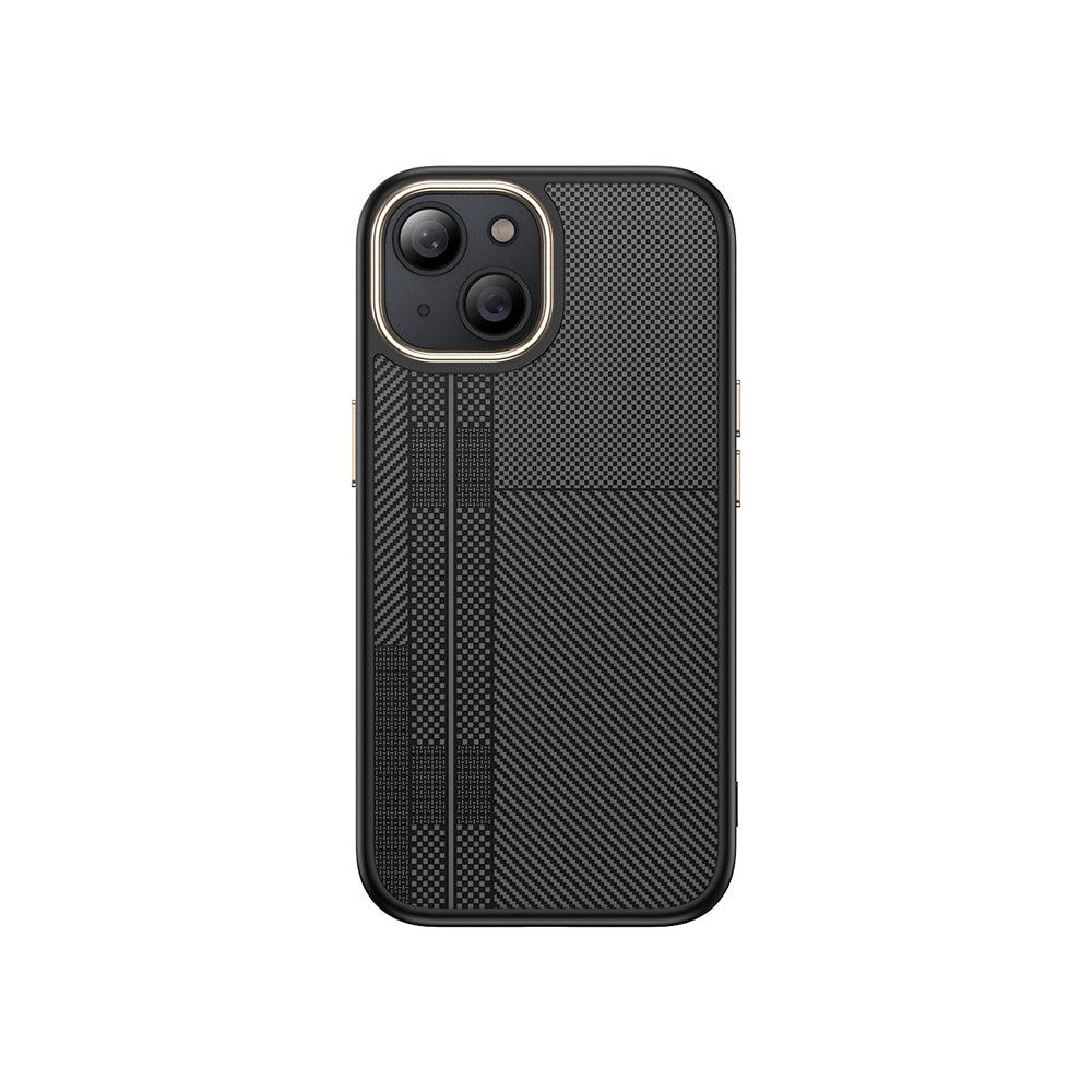 iPhone 13 Kılıf M-safe Şarj Özellikli Karbon Fiber Görünümlü Zore Antina Kılıf