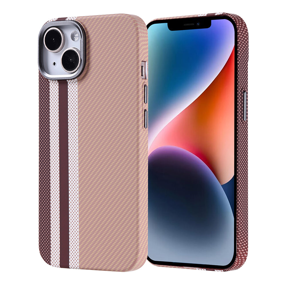 iPhone 13 Kılıf M-safe Şarj Özellikli Karbon Fiber Görünümlü Zore Nekst Kılıf