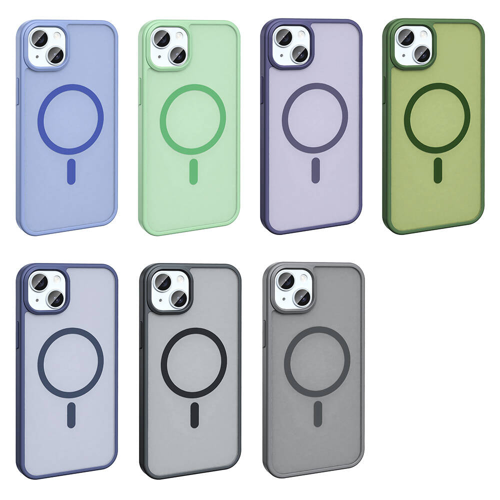 iPhone 13 Kılıf M-safe Şarj Özellikli Mat Arka Yüzey Zore Sio Kılıf