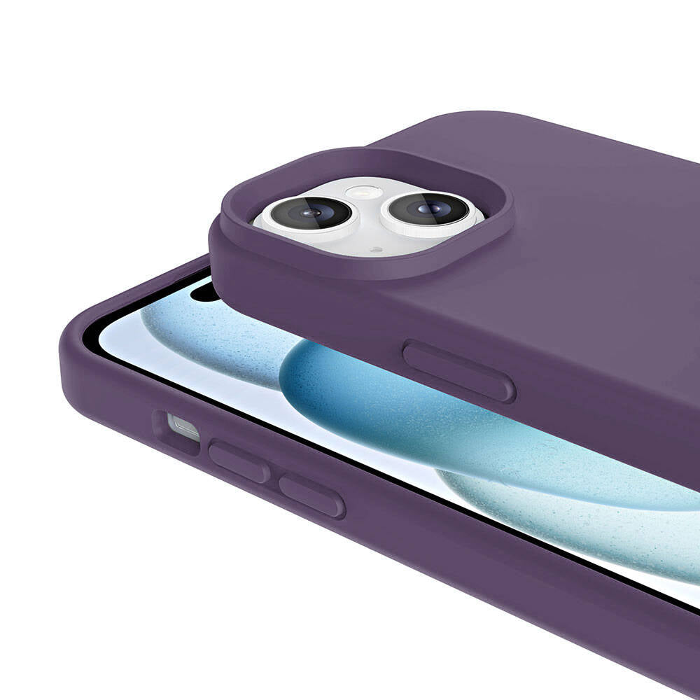 iPhone 13 Kılıf M-safe Şarj Özellikli Sıvı Teknolojili Silinebilir Sert Zore Kivi Kılıf