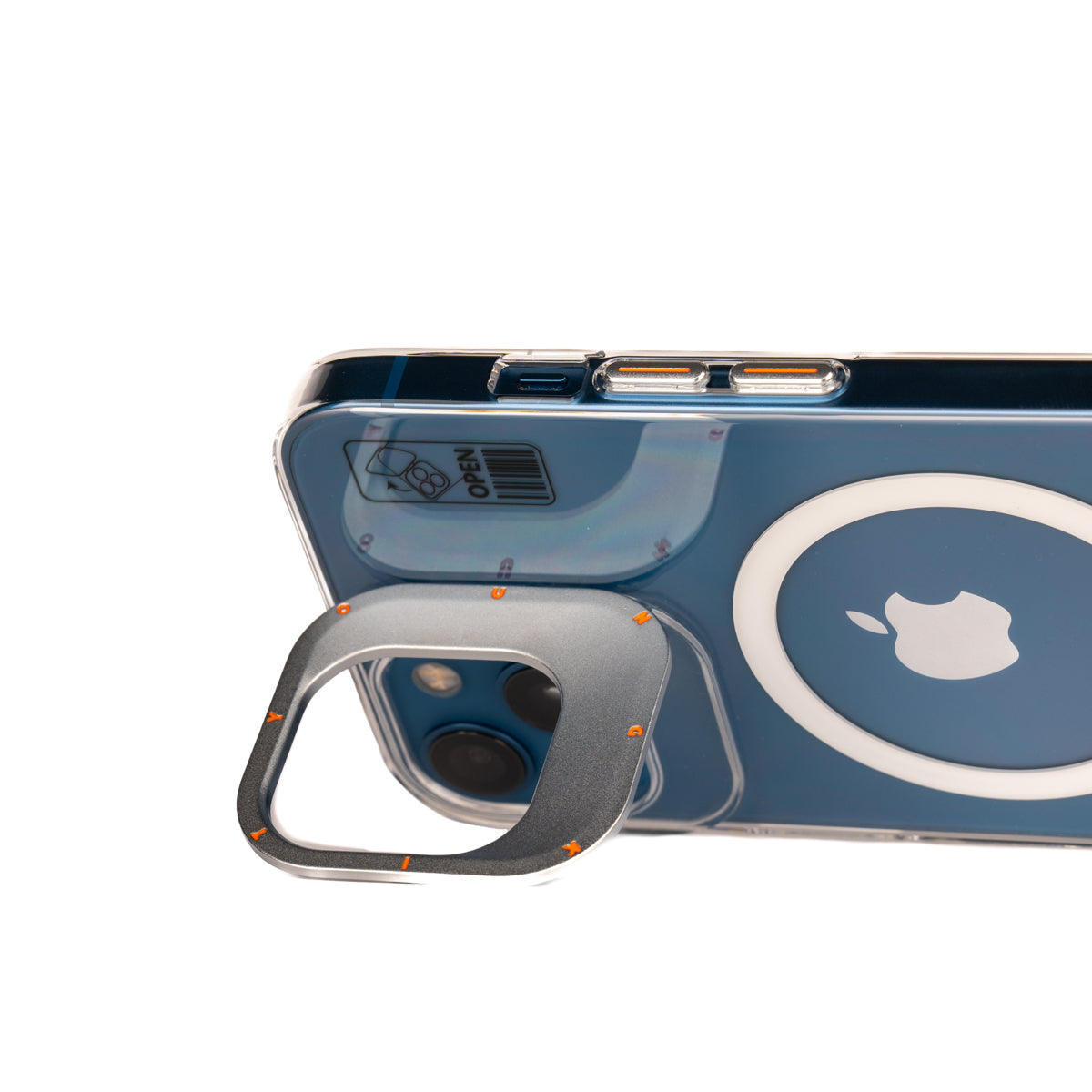 iPhone 13 Kılıf M-safe Şarj Özellikli Standlı YoungKit Hermit Bracket Serisi Kılıf
