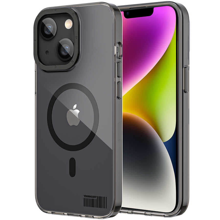 iPhone 13 Kılıf M-safe Şarj Özellikli Youngkit Coloured Glaze Serisi Kılıf