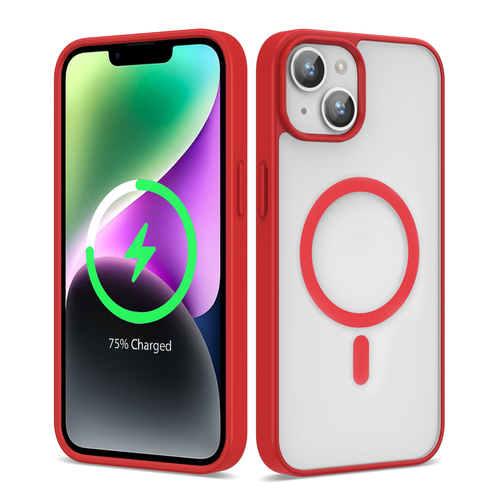 iPhone 13 Kılıf M-safe Wireless Şarj Özellikli Silikon Zore Ege Kılıf