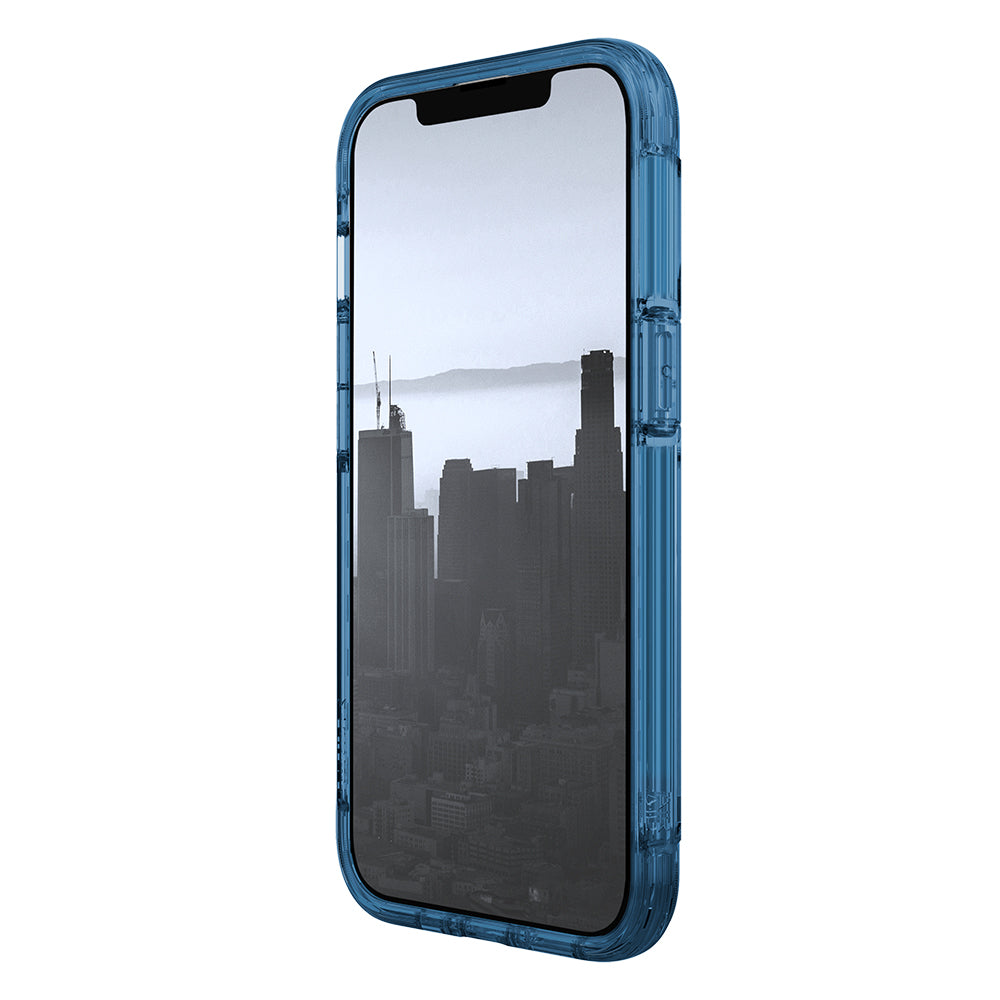 iPhone 13 Kılıf Raptic Air Serisi Airbag Tasarımlı Metal Köşelikli Şeffaf Kılıf