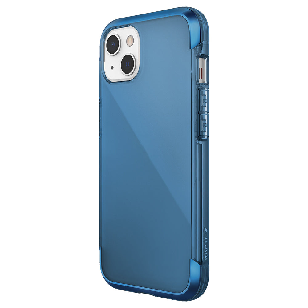 iPhone 13 Kılıf Raptic Air Serisi Airbag Tasarımlı Metal Köşelikli Şeffaf Kılıf
