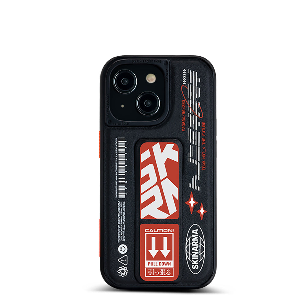 iPhone 13 Kılıf Skinarma Standlı Deri Görünümlü Akarui Kılıf