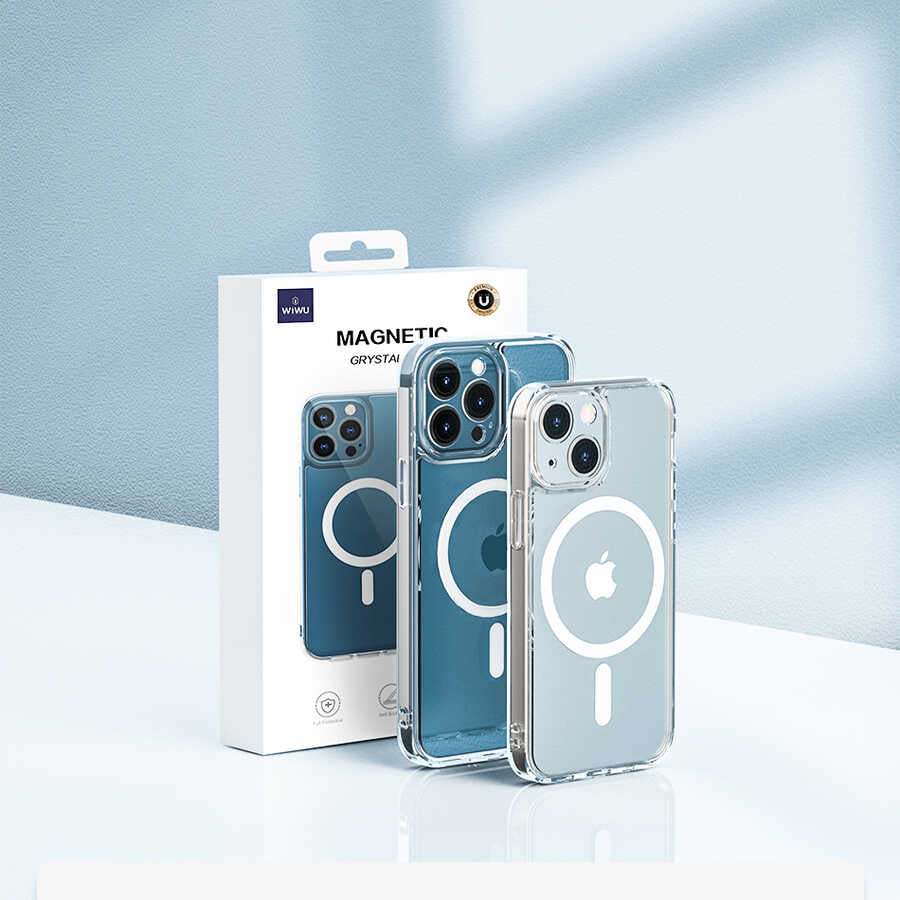 iPhone 13 Kılıf Wiwu Magnetic Crystal Kılıf