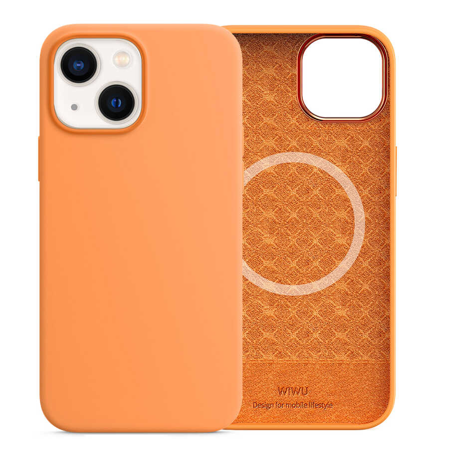 iPhone 13 Kılıf Wiwu M-safe Magnetic Silikon Kılıf