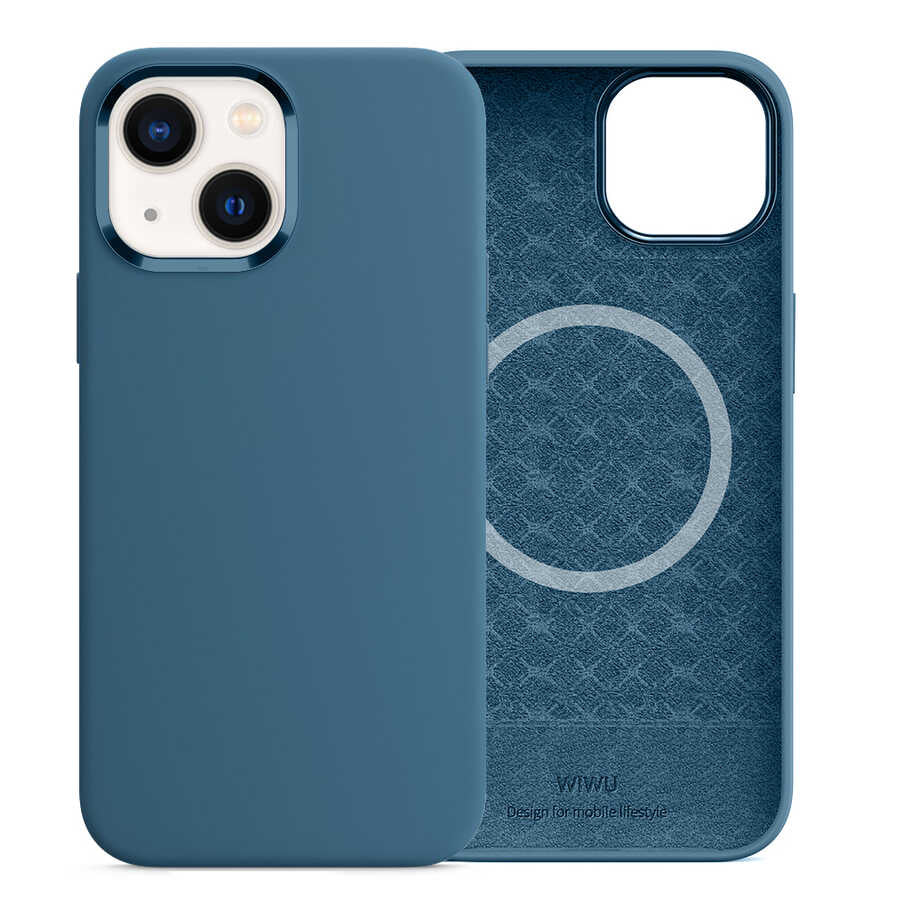 iPhone 13 Kılıf Wiwu M-safe Magnetic Silikon Kılıf