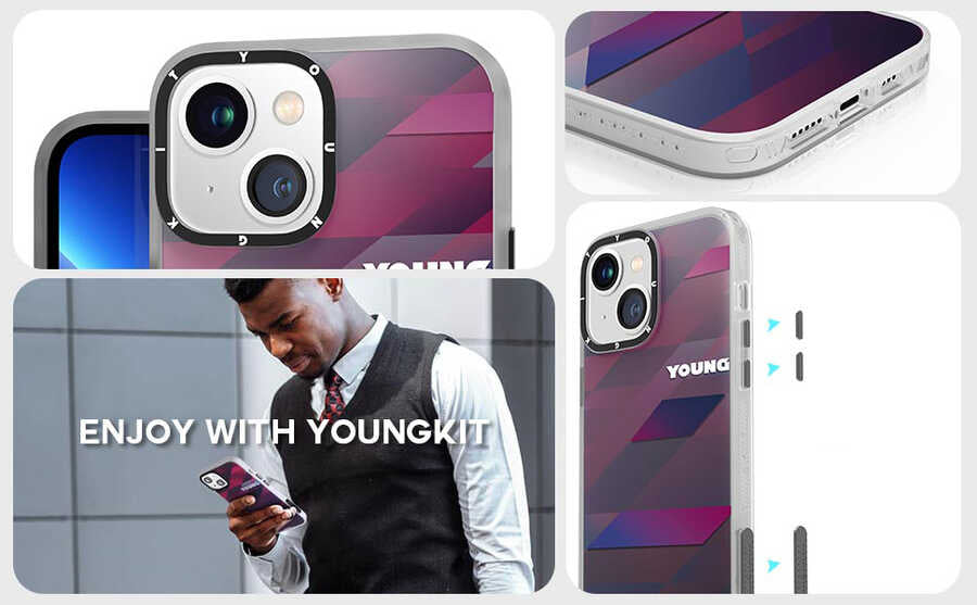 iPhone 13 Kılıf YoungKit Klasik Serisi Kılıf
