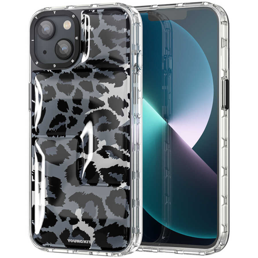 iPhone 13 Kılıf YoungKit Leopard Article Serisi Kılıf