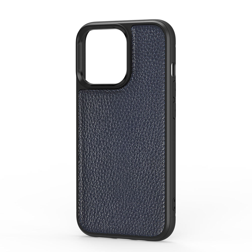 iPhone 13 Mini Kılıf Wiwu Genuine Leather Plastic Calfskin Orijinal Deri Kılıf