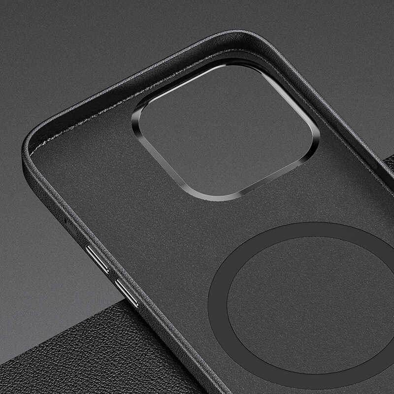 iPhone 13 Pro Kılıf Benks Magnetic Hakiki Deri Kılıf