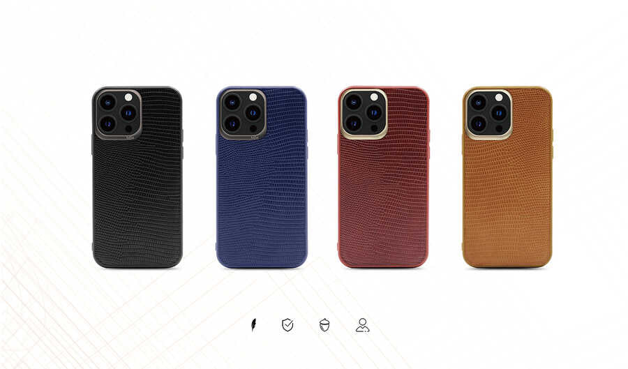 iPhone 13 Pro Kılıf Kajsa Preppie Collection Pu Deri Kılıf