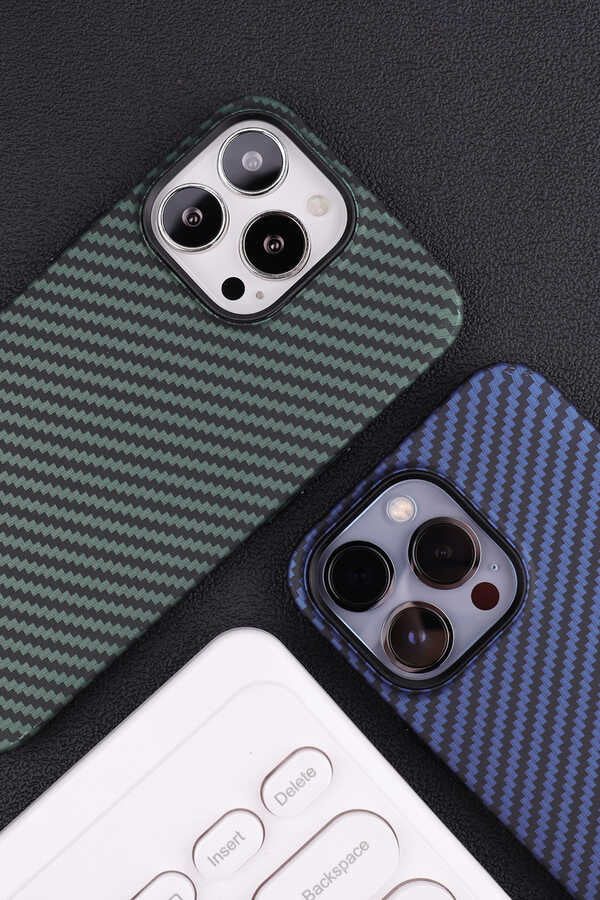 iPhone 13 Pro Kılıf Karbon Fiber Tasarımlı Zore Karbono Kılıf