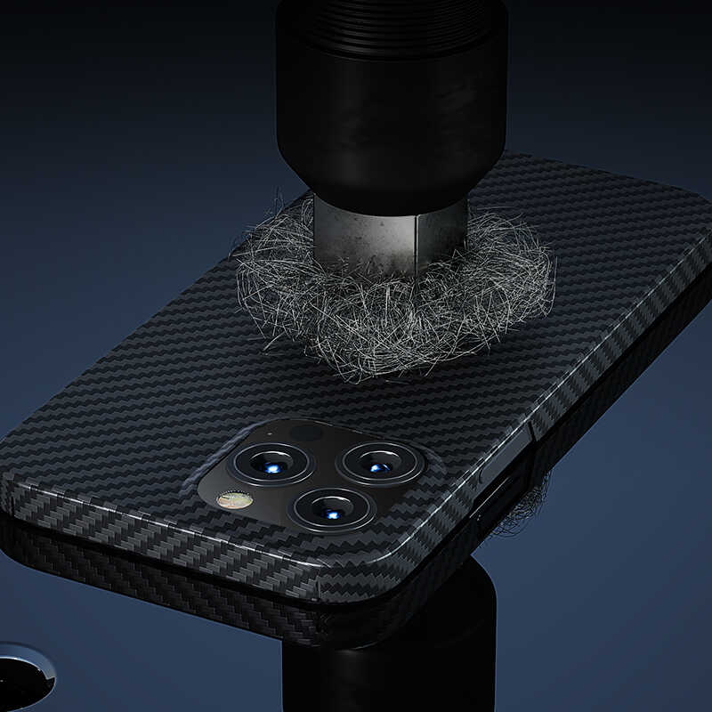 iPhone 13 Pro Kılıf M-safe Özellikli Karbon Fiber Benks Essential Kevlar Kılıf