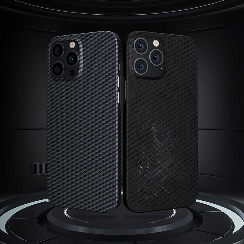 iPhone 13 Pro Kılıf M-safe Özellikli Karbon Fiber Benks Essential Kevlar Kılıf