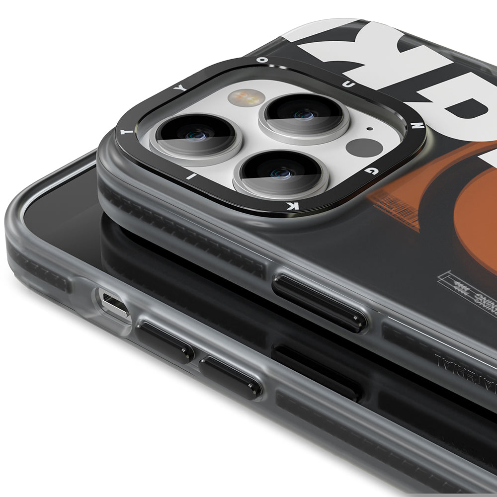 iPhone 13 Pro Kılıf M-safe Şarj Özellikli Youngkit Binfen Serisi Yazı Temalı Kılıf