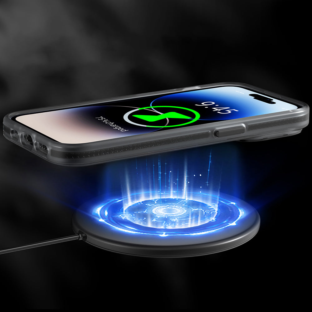 iPhone 13 Pro Kılıf M-safe Şarj Özellikli Youngkit Binfen Serisi Yazı Temalı Kılıf