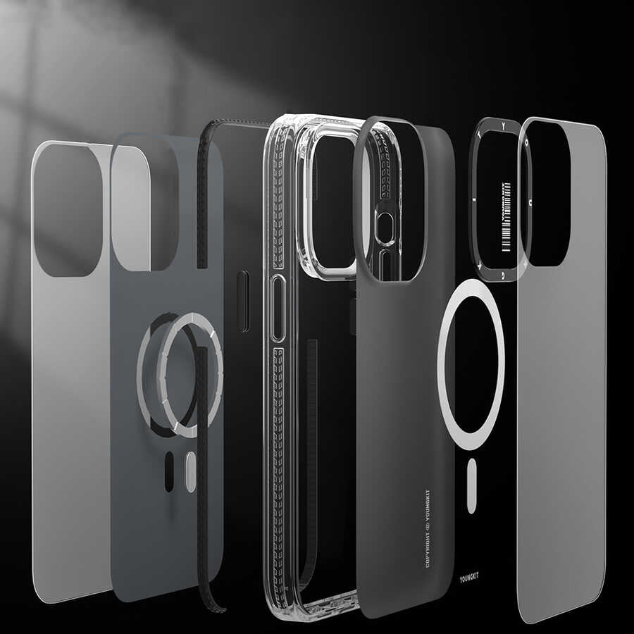 iPhone 13 Pro Kılıf M-safe Şarj Özellikli YoungKit Exquisite Serisi Kılıf
