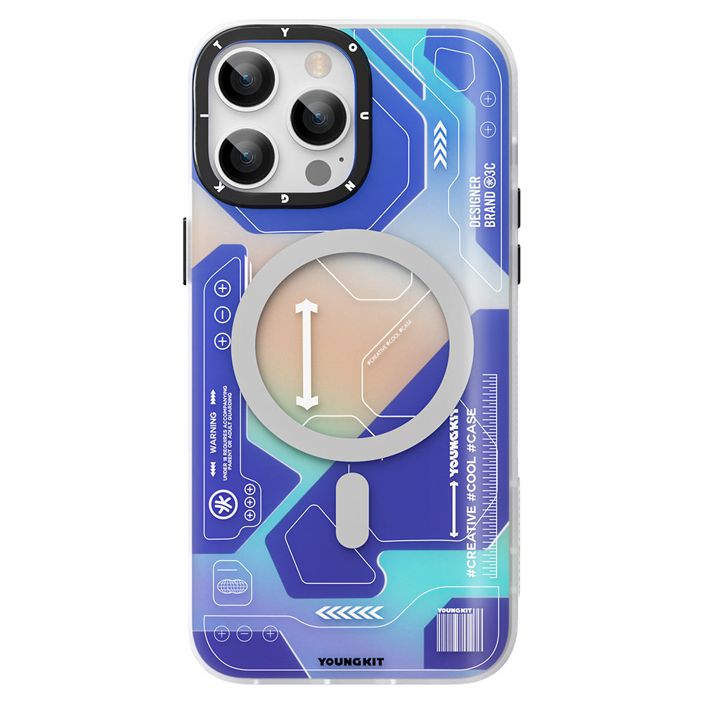 iPhone 13 Pro Kılıf M-safe Şarj Özellikli YoungKit Metaverse Serisi Kılıf