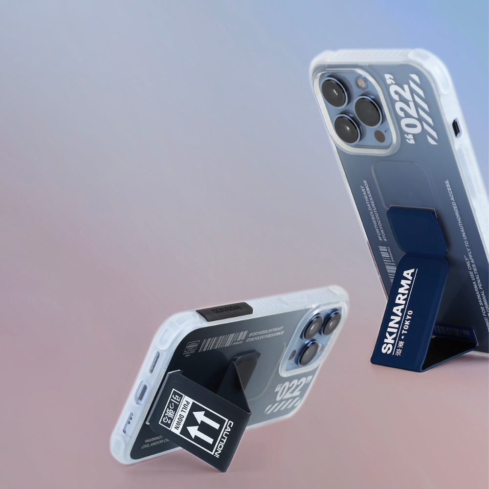 iPhone 13 Pro Kılıf SkinArma Standlı Şeffaf Tasarımlı Taihi Kobai Kılıf