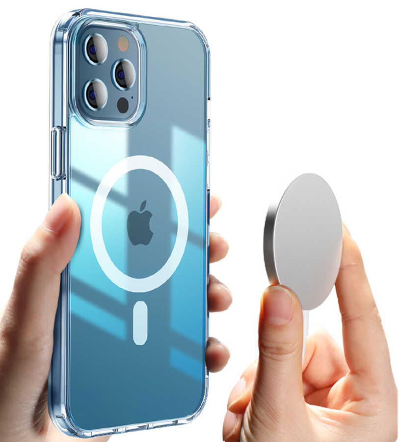 iPhone 13 Pro Kılıf Wiwu Magnetic Crystal Kılıf